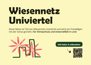 Schild Wiesennetz Univiertel